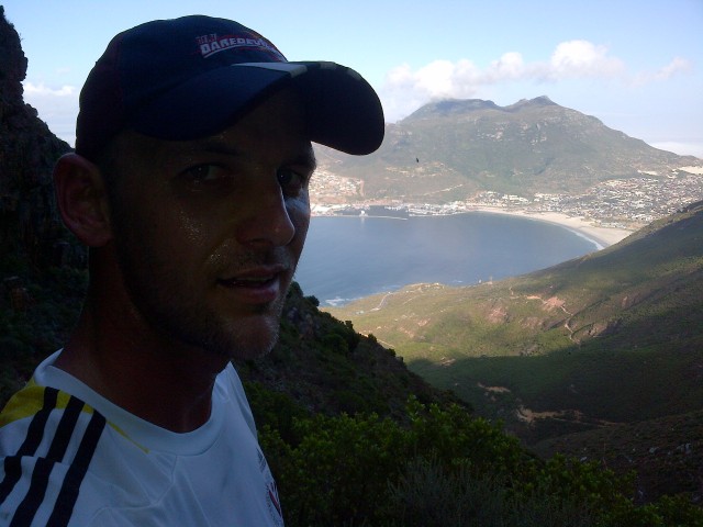 Hiking the Chapmans Peak trail in Hout Bay, Cape Town